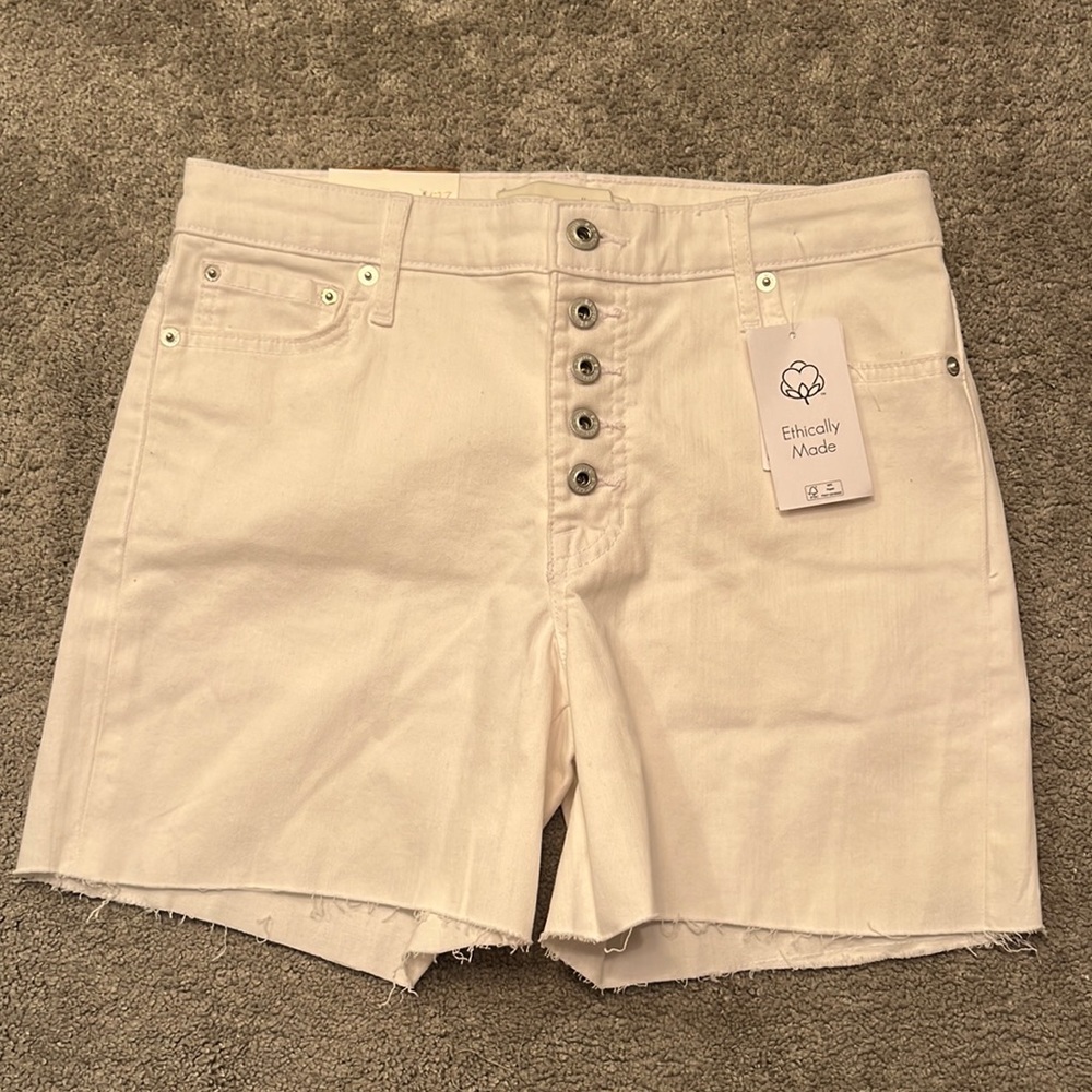 Ella Moss NWT white denim shorts ~ size 4
